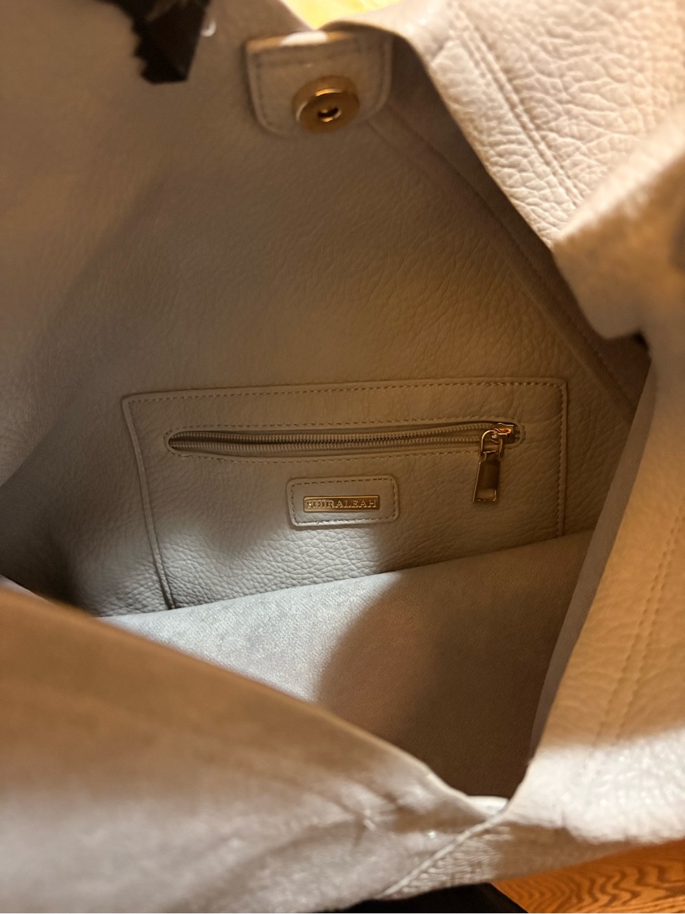 Shiraleah Cream Suede & Leather Hobo - Picture 4 of 5